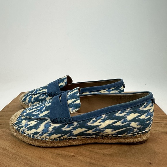 New $130 Womens‎ Sam Edelman Kai 2 Blue Espadrille Loafer Shoe Size 10 M - Picture 2 of 8